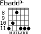 Ebadd9+ para guitarra - versión 3