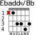 Ebadd9/Bb para guitarra - versión 2