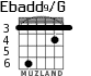 Ebadd9/G para guitarra - versión 2
