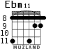 Ebm11 para guitarra