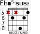 Ebm5-sus2 para guitarra - versión 2