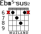 Ebm5-sus2 para guitarra - versión 3