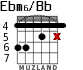 Ebm6/Bb para guitarra - versión 3