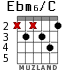 Ebm6/C para guitarra - versión 2