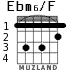 Ebm6/F para guitarra - versión 2