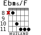 Ebm6/F para guitarra - versión 3