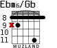 Ebm6/Gb para guitarra - versión 3