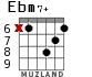 Ebm7+ para guitarra - versión 4