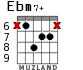 Ebm7+ para guitarra - versión 5