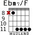 Ebm7/F para guitarra - versión 2