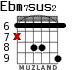 Ebm7sus2 para guitarra - versión 2