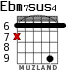 Ebm7sus4 para guitarra - versión 2
