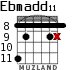 Ebmadd11 para guitarra - versión 3