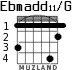 Ebmadd11/G para guitarra - versión 2