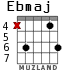 Ebmaj para guitarra - versión 4