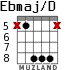 Ebmaj/D para guitarra - versión 5