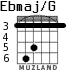 Ebmaj/G para guitarra - versión 4
