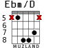 Ebm/D para guitarra - versión 2
