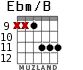 Ebm/B para guitarra - versión 4