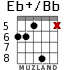 Eb+/Bb para guitarra - versión 4