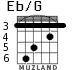 Eb/G para guitarra