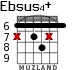Ebsus4+ para guitarra - versión 2