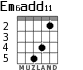 Em6add11 para guitarra - versión 2