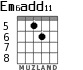 Em6add11 para guitarra - versión 6