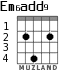 Em6add9 para guitarra - versión 2