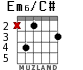 Em6/C# para guitarra - versión 2