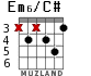 Em6/C# para guitarra - versión 5