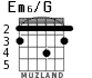 Em6/G para guitarra - versión 2