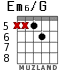Em6/G para guitarra - versión 5