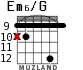 Em6/G para guitarra - versión 7