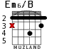 Em6/B para guitarra - versión 2