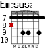 Em6sus2 para guitarra - versión 6