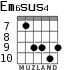 Em6sus4 para guitarra - versión 8