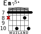 Em75+ para guitarra - versión 8