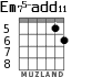 Em75-add11 para guitarra - versión 6