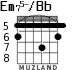 Em75-/Bb para guitarra - versión 3