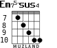 Em75-sus4 para guitarra - versión 7