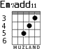 Em7add11 para guitarra - versión 2