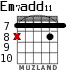Em7add11 para guitarra - versión 4