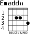 Emadd11 para guitarra - versión 2