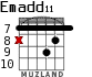 Emadd11 para guitarra - versión 7