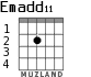 Emadd11 para guitarra - versión 1