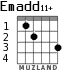 Emadd11+ para guitarra - versión 2