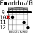 Emadd11+/G para guitarra - versión 4