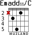 Emadd11/C para guitarra - versión 2