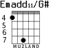 Emadd11/G# para guitarra - versión 5